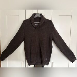 Esprit Men’s Brown Shawl-Collar Sweater